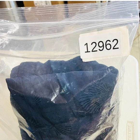 Vero Moda Shirt Dress Women's XL Navy Blue Button Front Casual Summer Mini - Picture 12 of 12